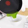 Silicone Funnel Pour Spout Pot Round Deflector Edge Kitchen Tools - 1pc