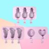 Silicone Ice Cream Mold Popsicle Molds DIY Homemade Cartoon Ice Cream Popsicle Ice Pop Maker Mould - Style 7024