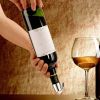 Wine Bottle Stopper Stainless Steel Reusable Leakproof Silicone Beverage Bottle Sealer Wine Fresh - Silver