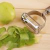 2 PCS Vegetable Carrot Potato Stainless Steel Peeler Grater Slicer Cutter - Silver