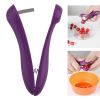 Handheld Olive Plastic Fruit Core Seed Remover - Purple - one size