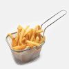 Square Electroplated Chip Basket Mini Fried Basket Fried Basket Customized Snack Food Basket - 1