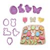 Easter Decoration Egg Rabbit Chick Butterfly Shape Cookies Cutter Plastic Fondant Biscuit Cake Mold - Purple - 4pcs/set
