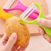 Kitchen Gadgets Ceramic Multi-function Fruit Planing Vegetable U-type Peeler - As the picture 1 - 13*6