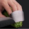 1/2/5 Pcs Finger Protect Stainless Steel Knife Cut Hand Finger Protection Tool Kitchen Gadgets - Silver - 5pcs sold