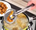Multi-functional Filter Spoon With Clip Food Kitchen Oil-Frying Salad BBQ Filter - As the picture 1