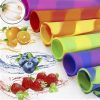 Popsicle Molds with Lids Freezer Tubes DIY Household lid Mixed Cream Color with Conjoined ice Kitchen Dining & Bar - yellow+green