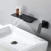 Wall-mounted washbasin faucet with handle - Default