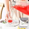 New 1.8L Lid Glass Jug Household Large Capacity Juice Drink Glass Carafe Send Cleaning Brush - Transparent