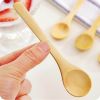 2pcs Wooden Soup Spoon Teaspoon Coffee Kitchen Cooking - 2pcs
