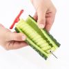 Vegetables Spiral Knife Potato Cucumber Salad Chopper Screw Slicer Cutter Spiralizer Kitchen Tools - Red