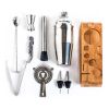 Bar Tools Cocktail Making 10-in-1 Cocktail Shaker Set Kit - Stainless Steel - Stainless Steel