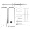 Stainless Steel Single Layer, Inner Length 90cm Kitchen Bowl Rack Shelf - Silver