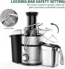 KOIOS Centrifugal Juicer Machines, Juice Extractor with Big Mouth 3' Feed Chute - Black