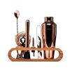 Bar Tools Cocktail Making 10-in-1 Cocktail Shaker Set Kit - Rose Gold - Stainless Steel