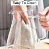 New 1.8L Lid Glass Jug Household Large Capacity Juice Drink Glass Carafe Send Cleaning Brush - Transparent