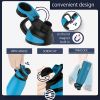 Healter 20oz Leakproof Free Drinking Water Bottle with Spout Lid for, 600ml Stainless Steel Sports Water Bottle for Fitness, Gym and Outdoor Sports -
